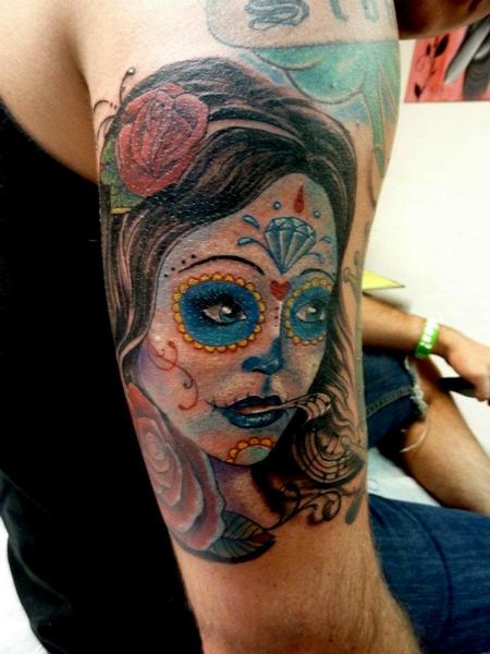 Tattoos - Day of the dead girl - 64080